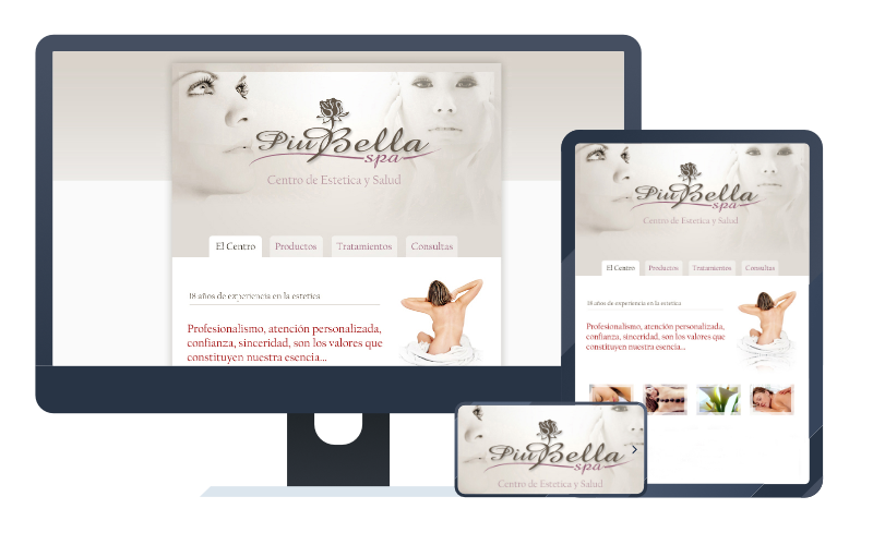 Piubella beauty-center & Spa Webpage